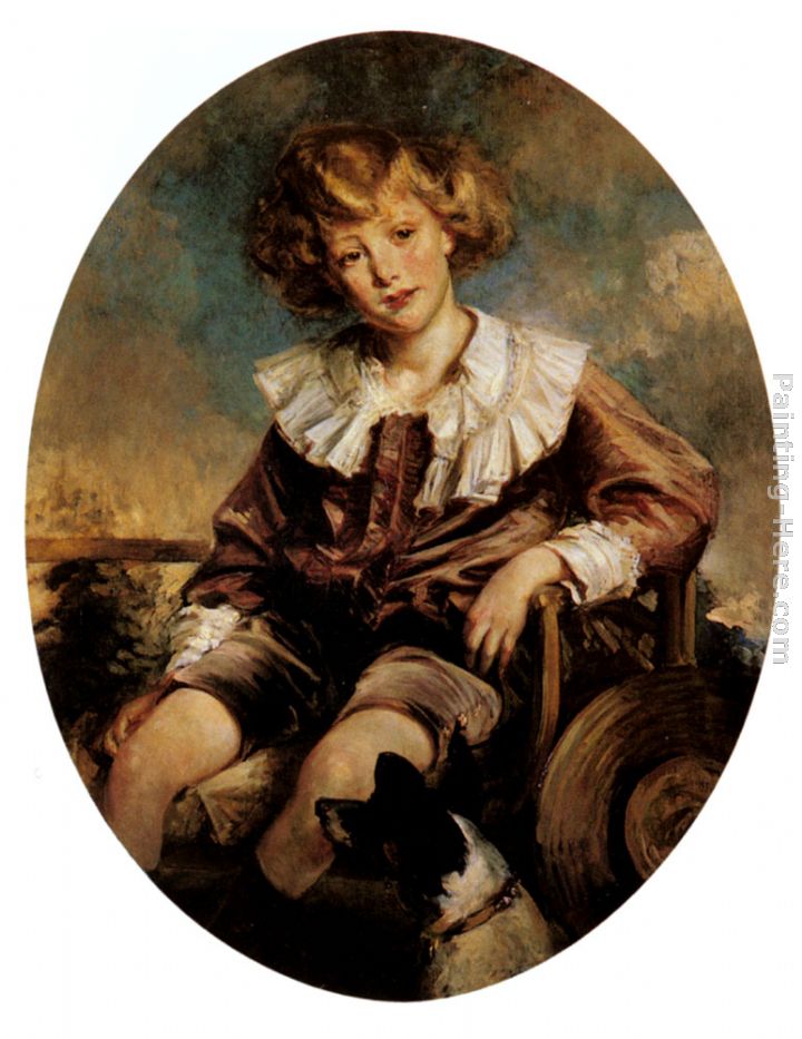 Portrait Of Antonin De Mun As A Young Boy painting - Jacques Emile Blanche Portrait Of Antonin De Mun As A Young Boy art painting